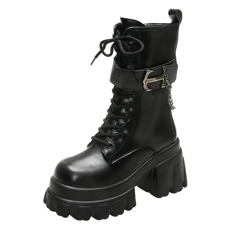 11cm Woman Hidden Wedges Boots - Guipure Lace Panel review and price