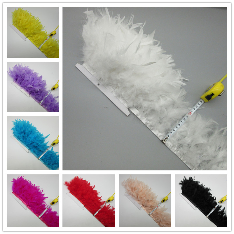 2 Yards Turkey Feather Trim Fl - Feather Trim Marabou review and price