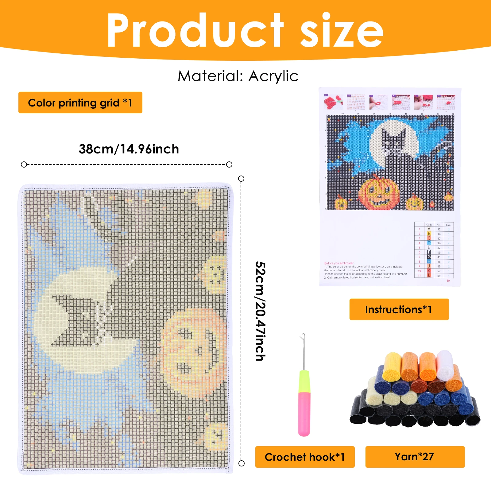 Latch Hook Kits DIY Animal Pat - Craft Embellishment Storage review and price