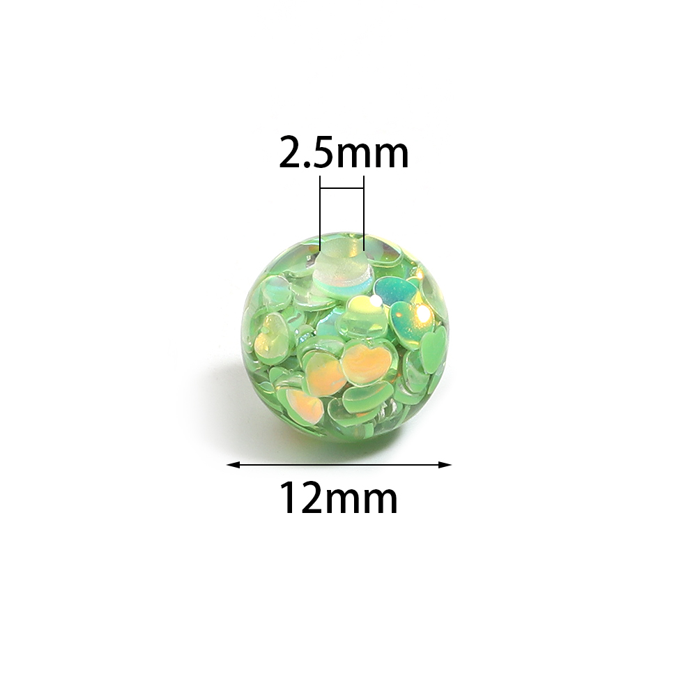 10Pcs 12mm Resin Heart Sequins - Embellishment Crafts review and price
