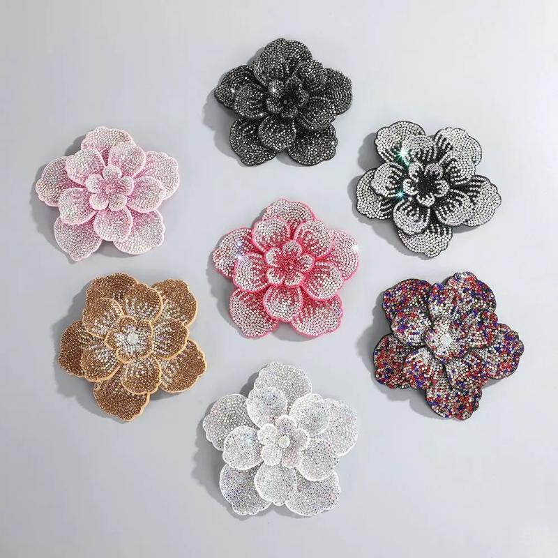 1pc Three-dimensional Camellia - Craft Embellishment review and price