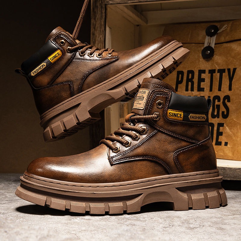 Vintage Men Platform Ankle Boo - Guipure Lace Panel review and price