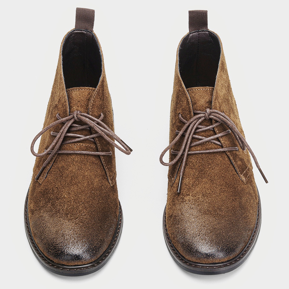 Leather Boots Retro Comfortabl - Guipure Lace Panel review and price
