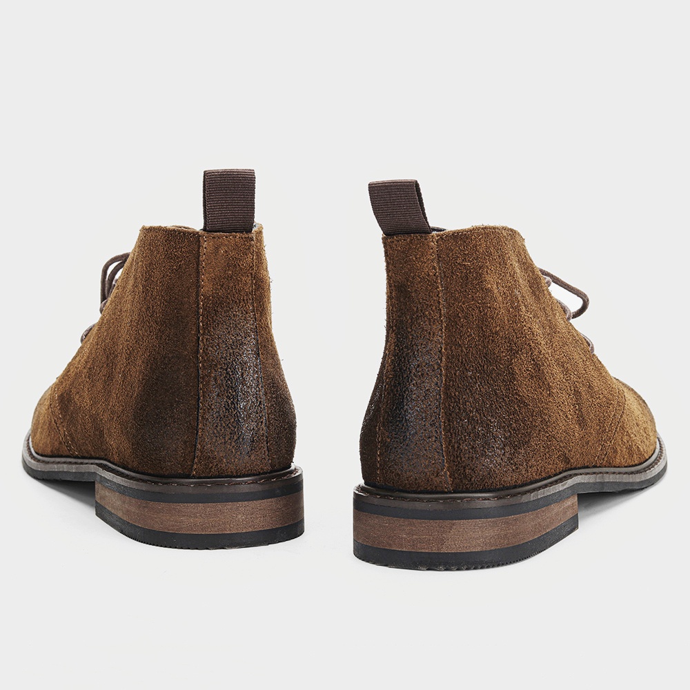 Leather Boots Retro Comfortabl - Guipure Lace Panel review and price