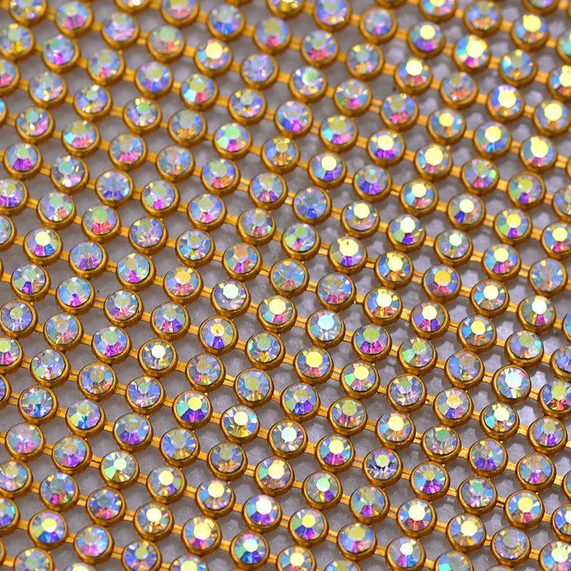 JUNAO 45*120cm Crystal AB Glas - Hotfix Rhinestone Sheet review and price