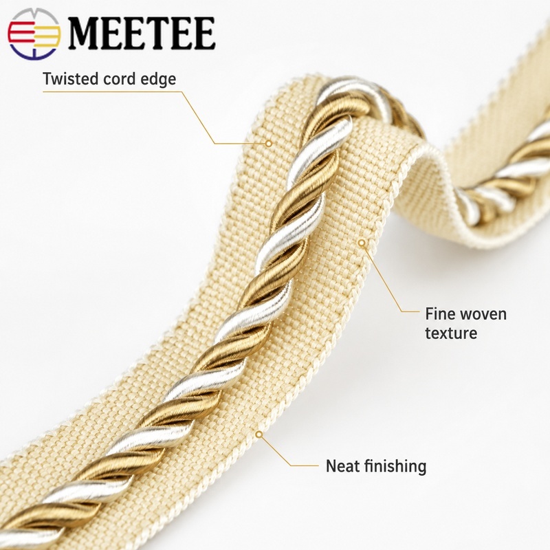 2/5/10/12M Meetee 6mm Two-Colo - Cord Trim Twisted review and price