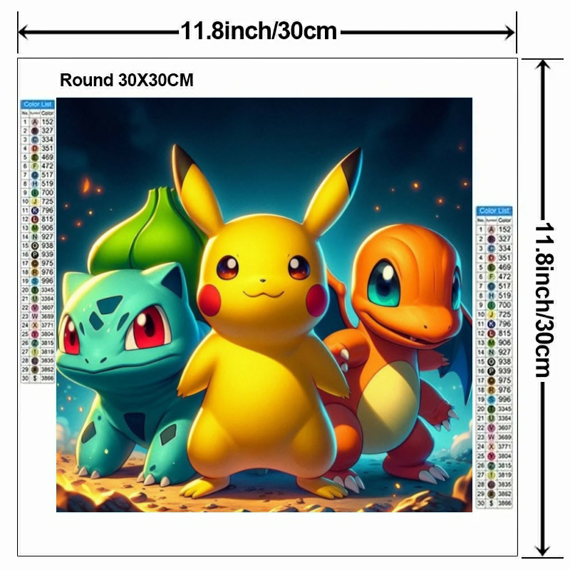 Cartoon Pokémon 5D DIY Diamond - Embroidery Embellishments review and price