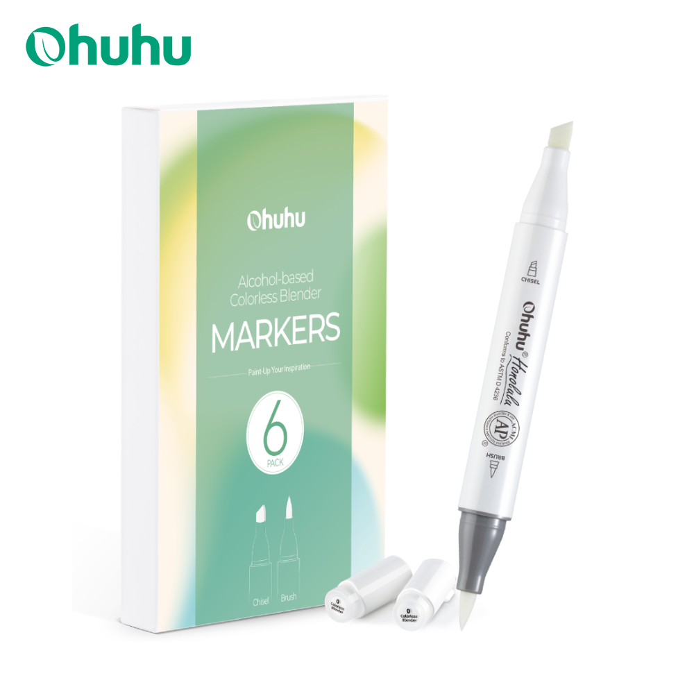 Ohuhu Honolulu Colorless Blend - Copic Marker Sketch review and price