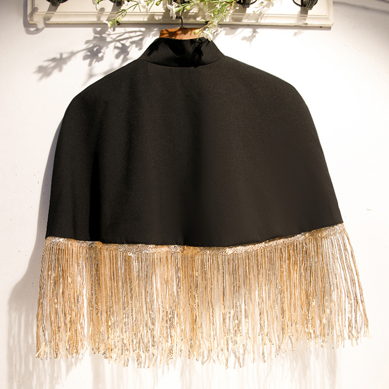 Women's Spring Summer Black Co - Tassel Fringe Trim review and price
