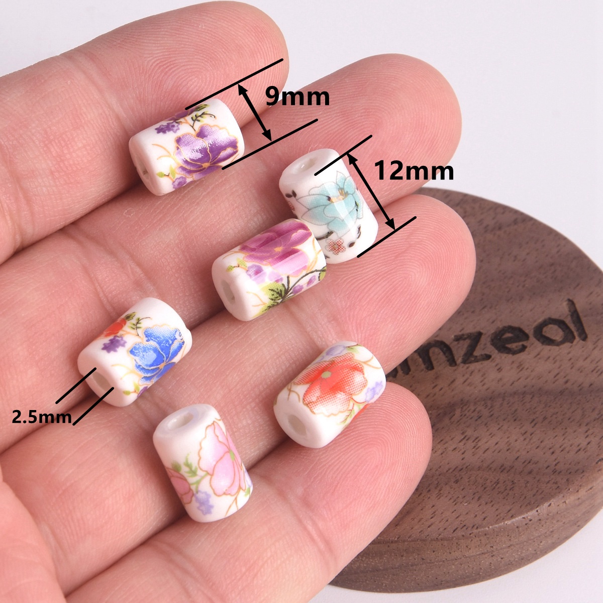 10pcs 12x9mm Cylinder Shape Fl - Embellishment Crafts review and price