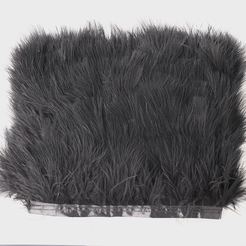 Black White Turkey Feathers Tr - Feather Trim Marabou review and price