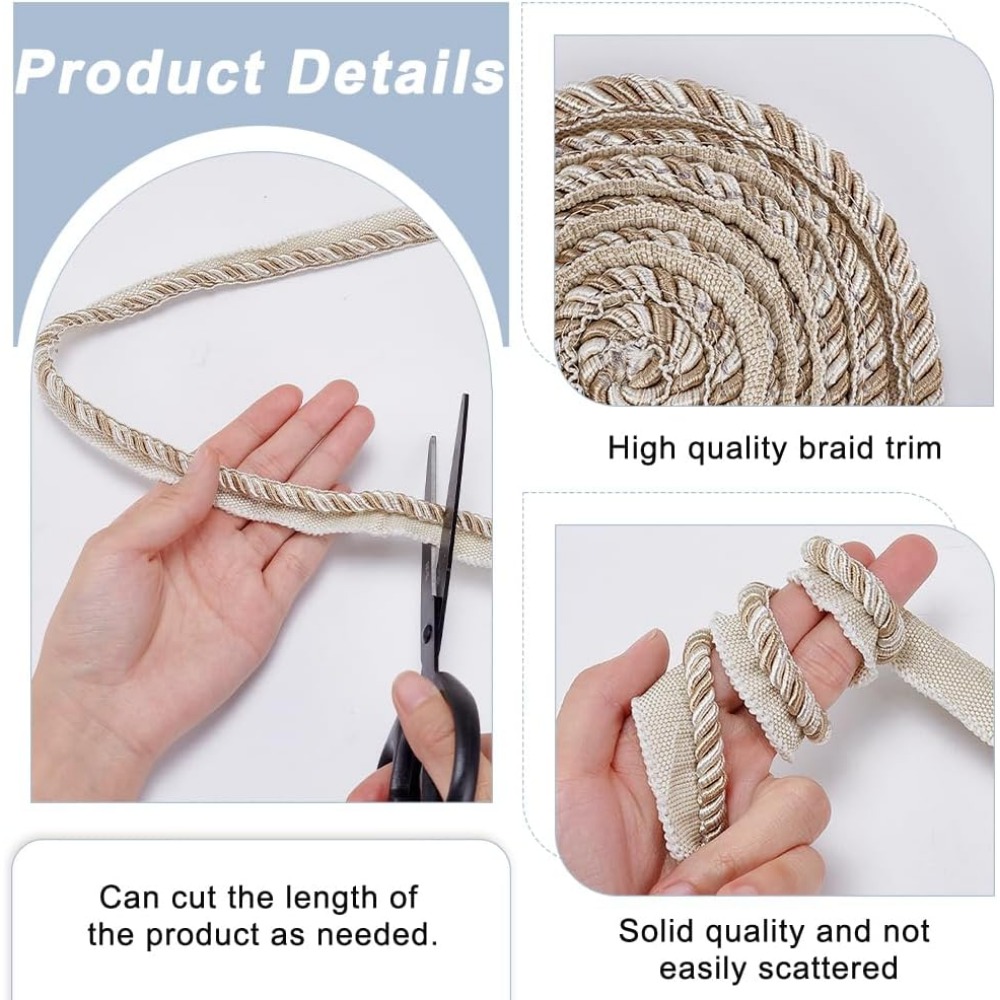 13.7 Yards Twisted Lip Cord Tr - Cord Trim Twisted review and price